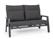 2 seater sofa with reclining cushions with Kledi anthracite cushions