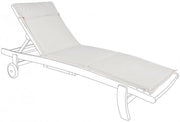 Natural poly cushion with button detail for cot 63x190 cm