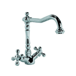 Kitchen mixer tap chrome finish h.23.5xD.26.5 cm