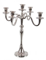 Norah Candelabra 5 Burners Silver H43