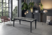 Extendable table with ceramic top 120/170x80 cm