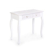 Classic console in wood 2 drawers Charlene white
