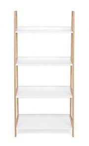 Bamboo bookcase with four shelves BROOKLYN 62x38x h130 cm