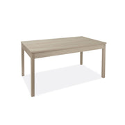 Extendable dining table entirely in melamine wood 90x160-200 cm Olmo