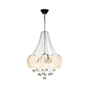 Ceiling lamp Yon MDL3973 silver decorated glass and crystal effect stones
