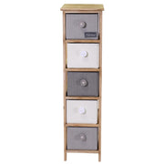 Brenda cabinet with 5 drawers cm26x32xh98