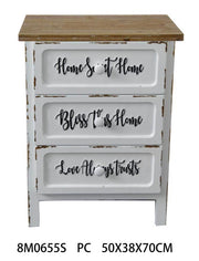 Breslavia chest of 3 drawers cm50x38xh70