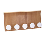 Brown wooden hanger 5 places cm35x5x17