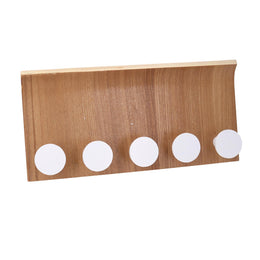 Brown wooden hanger 5 places cm35x5x17