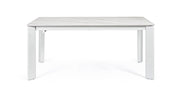 Extendable table Briva white gray