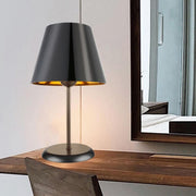 Verda ASZ1212 table lamp in metal and black fabric lampshade