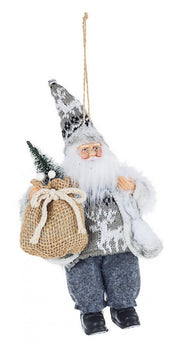 6x Silver Xs Christmas Holly