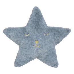 Soft cushion with blue star W 39 x D 8 x H 39 cm