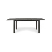 Extendable outdoor table in Anthracite aluminum 140 - 210x77x h75 cm