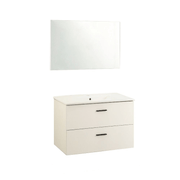 Suspended bathroom cabinet Lario white 80x46 cm