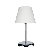 Elva ASZ1047 table lamp in metal and fabric lampshade