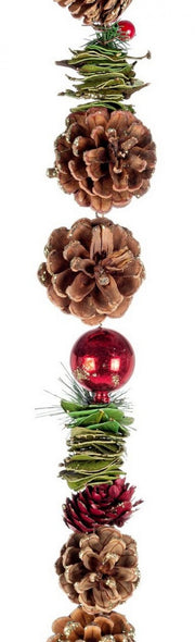 4x Red Olga Garland H150