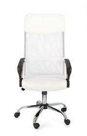 Dakar white eco-leather office armchair