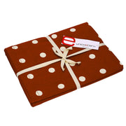 Rectangular burgundy pop polka dot tablecloth cm140x240