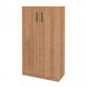 Country walnut multipurpose shoe cabinet 2 doors h130x71x38