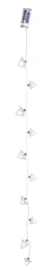 6x 10 Led Silver Pine String Lights