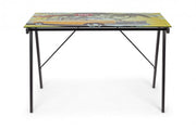 Young California desk glass top 113x58 cm