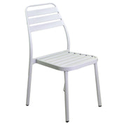 Las vegas white aluminum outdoor chair cm 49x 58 x h45 - 88