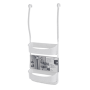 Fox White Shower Shelf with 2 Shelves