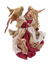 1x Luxurious Bordeaux Angel Nativity H28