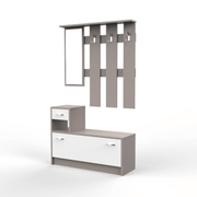 Rudolf entrance furniture in light mocha white