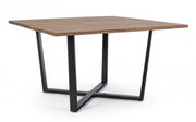 Helsinki anthracite-natural table 130x130 cm