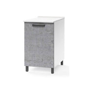 Concrete gray kitchen unit 1 door Cm 60x50xH 85
