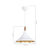 Kano pendant lamp white gold ASZ1563