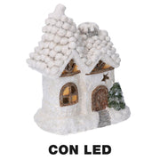 White led resin house cm17x11,5h22