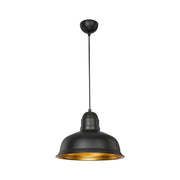 Suspension lamp Kumbet MDL3053 black metal inner gold