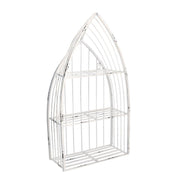 White metal shelf 3 shelves cm29x12h55