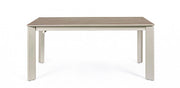 Briva extendable table in dove gray