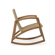 Outdoor rocking armchair in Natural Teak ADELITA 62x84x h86 cm