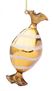 Elegant Gold Sugary Pendant - 12x6.3x13.5H