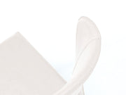 Faux leather chair and white seat 49x56x82h cm