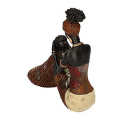 African woman resin statue cm18,5x6h17