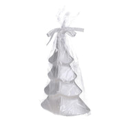 Silver tree paraffin candle cm7h18,5