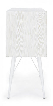 Sideboard 2 doors 2 drawers Eloise in natural wood 80h cm