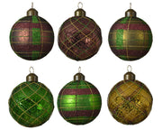 Christmas ball in opaque glass assorted colors 8 cm
