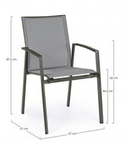 Cruise anthracite aluminum garden furniture chair