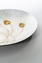 White decorative plate 65x65x1 cm