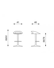 Polypropylene stool - Glen