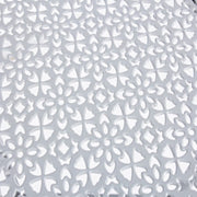 Round folding garden table in steel gray MARLENE diameter 60x h77 cm