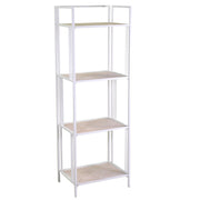 Lucilla metal shelf with 4 white shelves cm45x34xh122 - 135