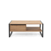 Coffee table with drawer anthracite oak cm 100x 55 x 40 h (DENVER55)